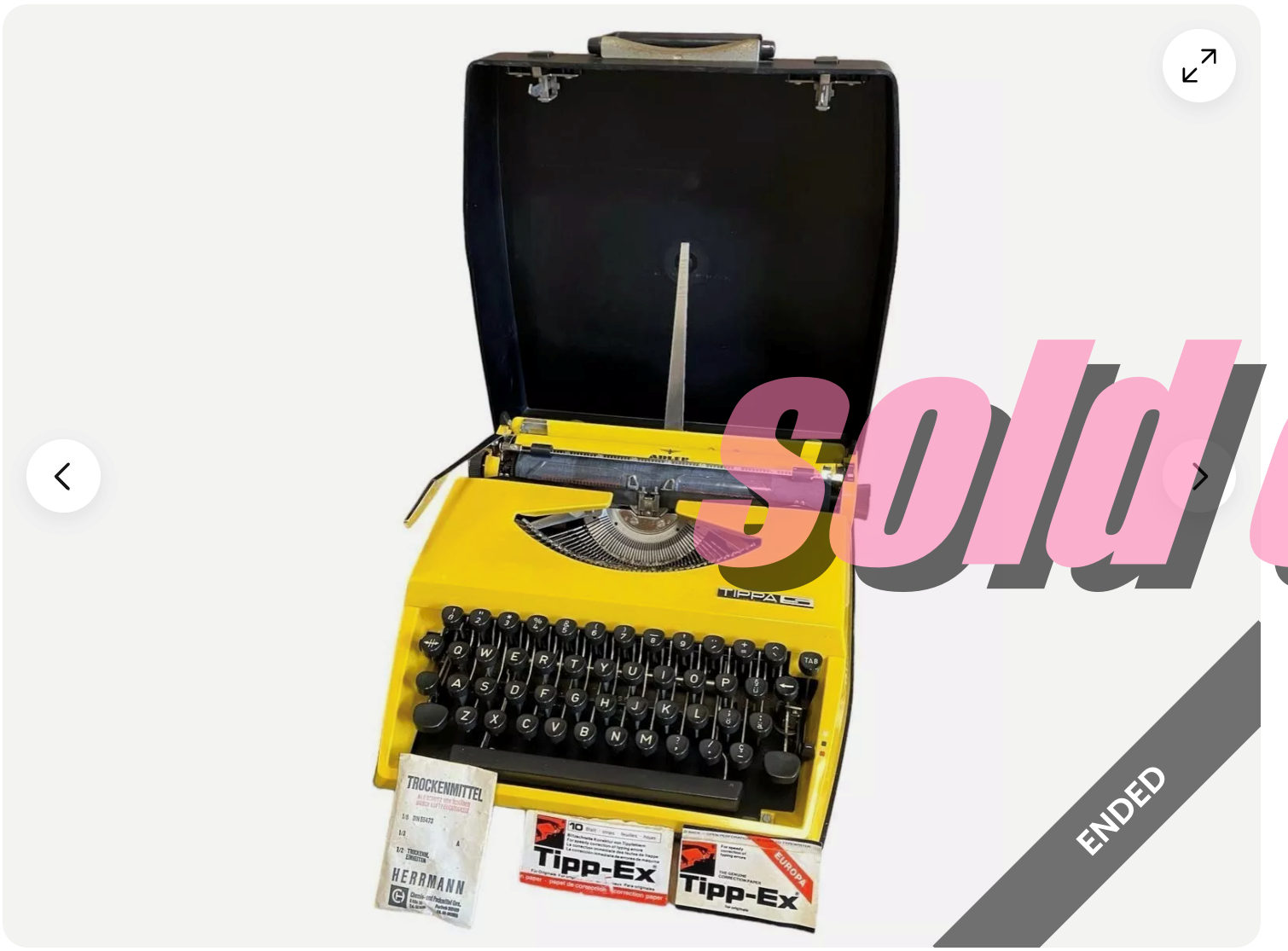 タイプライターが売れました（リワーク滝井）