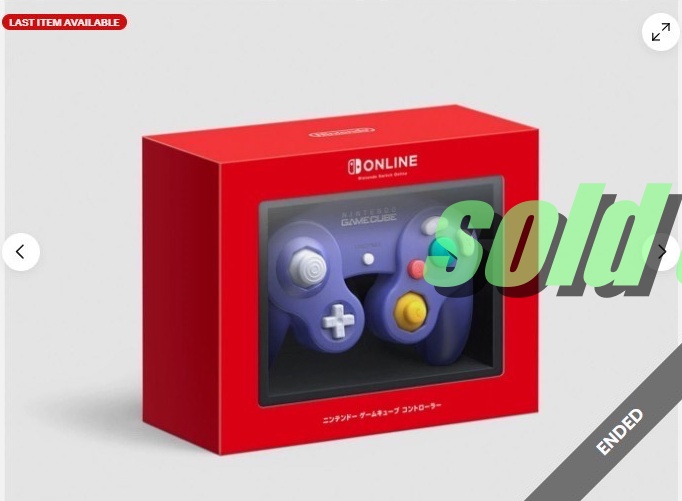 ゲームキューブ用コントローラーが売れました！