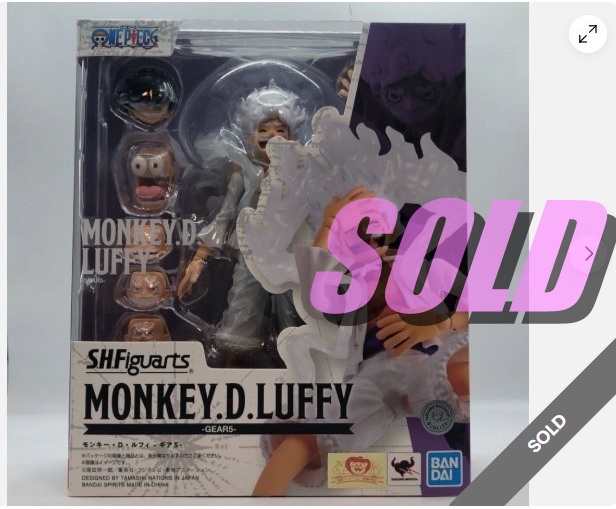 ワンピースのフィギュアが売れました！