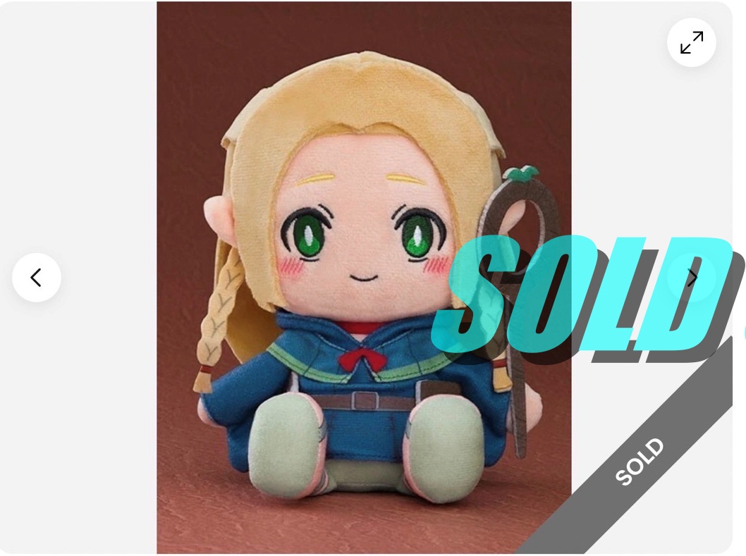 アニメのぬいぐるみが売れました！