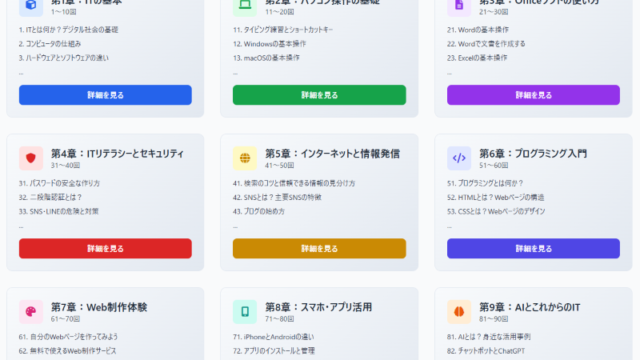 プログラミング習得コース
