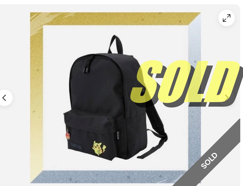 ポケモンのデイバッグが売れました！