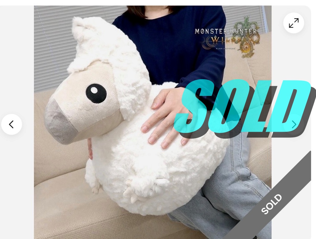 モンハンのぬいぐるみが売れました！