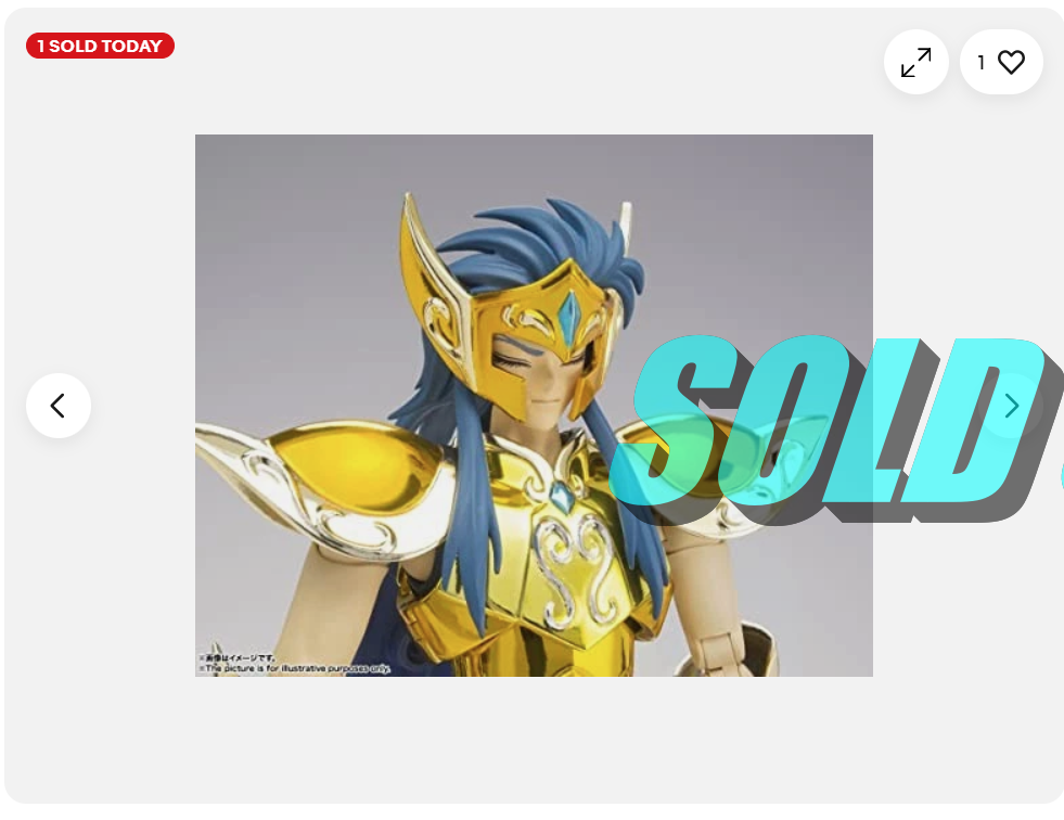 聖闘士星矢のフィギュアが売れました！