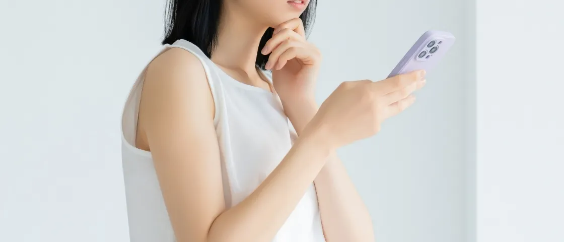 調べる様子