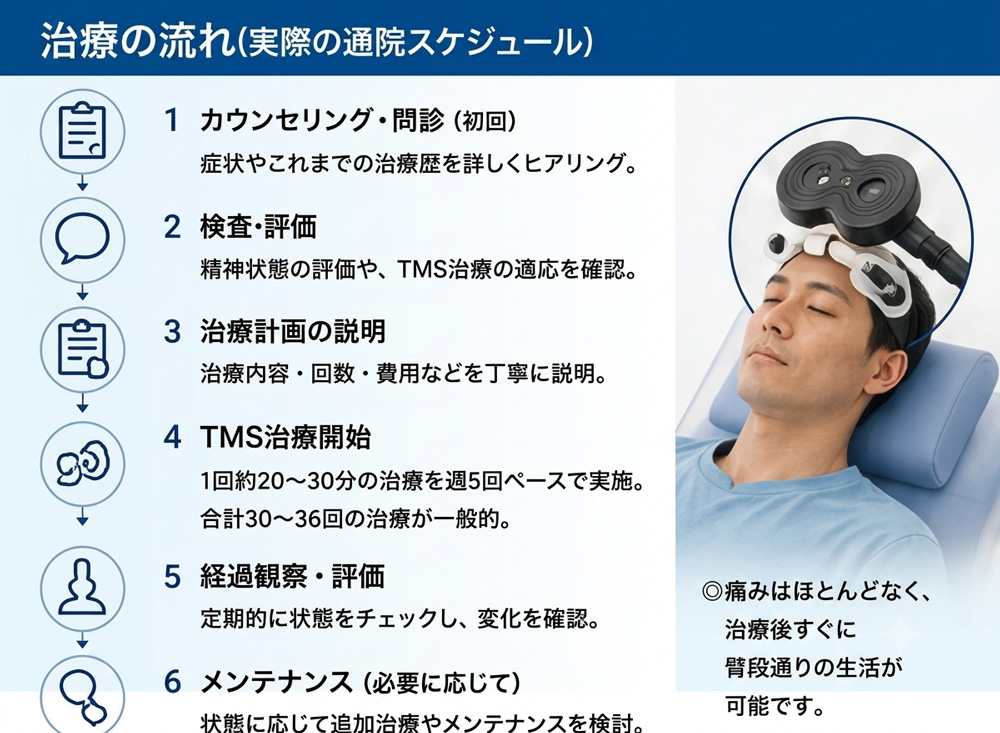 TMS治療の流れ
