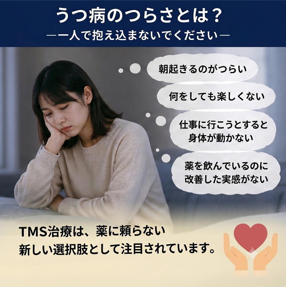 TMS治療はうつ病に効果ある？薬に頼らない新しい選択肢